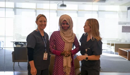 Ethiopian woman left in coma after Abu Dhabi gas explosion leaves ssmc hospital after a year Ethiopian woman left in coma after Abu Dhabi gas explosion leaves ssmc hospital after a year